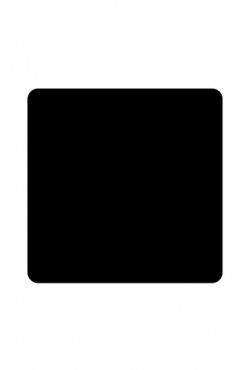 Vloerplaat vierkant 70 x 70 cm 2mm staal zwart