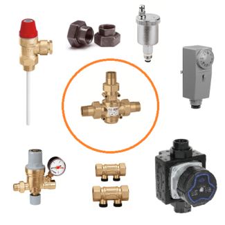 Beveiligingsset voor Hout CV "Anti Condens" tot 25kW