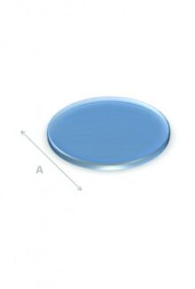 Vloerplaat rond Ø 80 cm 6 mm helder glas
