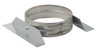 Verdiepingsondersteuning Ø125 mm – Isoduct dubbelwandig rookkanaal