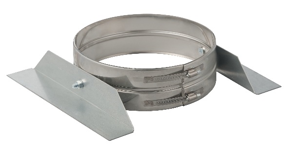 Verdiepingsondersteuning Ø125 mm – Isoduct dubbelwandig rookkanaal