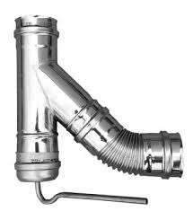 Aansluit y stuk Biodom 80mm