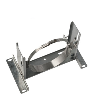 Muurbeugel verstelbaar zwaar Ø150 mm – Isoduct dubbelwandig rookkanaal