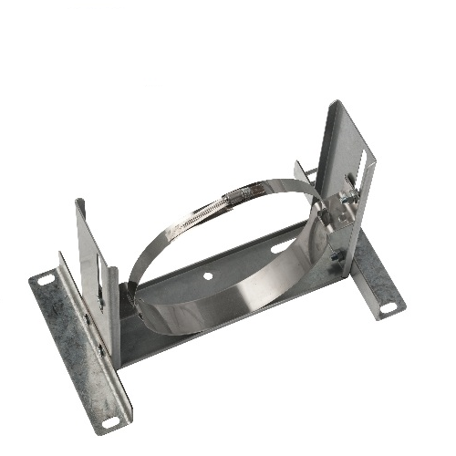 Muurbeugel verstelbaar zwaar Ø250 mm – Isoduct dubbelwandig rookkanaal