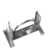 Muurbeugel verstelbaar zwaar Ø125 mm – Isoduct dubbelwandig rookkanaal