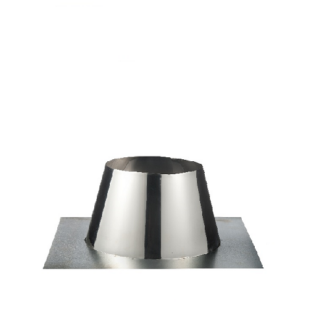 Dakdoorvoer plat Ø250 mm – Isoduct dubbelwandig rookkanaal