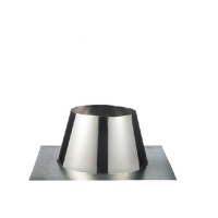 Dakdoorvoer plat Ø125 mm – Isoduct dubbelwandig rookkanaal