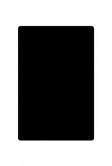 Vloerplaat rechthoek 100 x 120 cm 2mm staal zwart