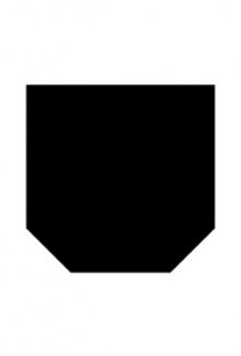 Vloerplaat zeskant 100 x 100 cm 2mm staal zwart