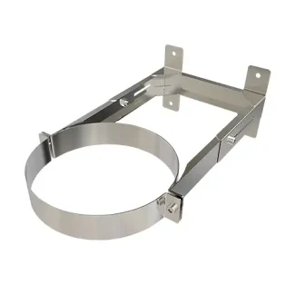 Muurbeugel verstelbaar 80-200 mm Ø125 mm – Dubbelwandig rookkanaal