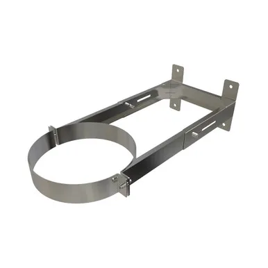 Muurbeugel verstelbaar 210-300 mm Ø125 mm – Dubbelwandig rookkanaal