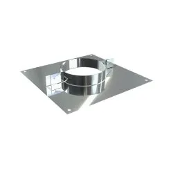 Rvs verdiepingsondersteuning Ø100 mm – Dubbelwandig rookkanaal