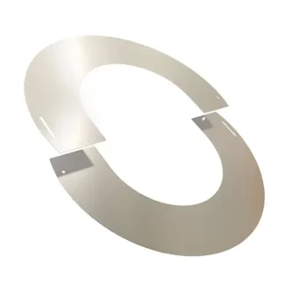 Rozet 0-30° Ø100 mm – Dubbelwandig rookkanaal