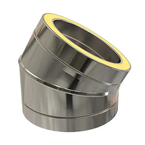 Bocht 30° Ø80 mm – Dubbelwandig rookkanaal