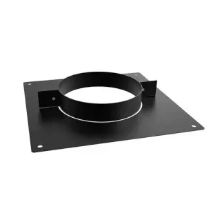 Verdiepingsondersteuning verstevigd Ø150 mm – Dubbelwandig rookkanaal zwart