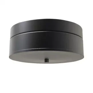 Dop T-stuk met drain Ø125 mm – Dubbelwandig rookkanaal zwart