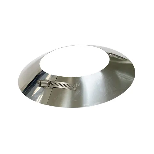 Regenkraag Ø150 mm – Dubbelwandig rookkanaal