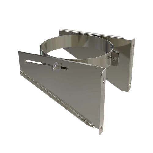 Muursteun verstelbaar 0-120 mm Ø150 mm – Dubbelwandig rookkanaal