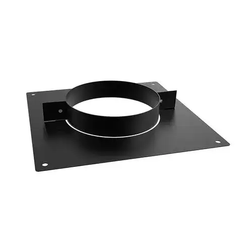 Verdiepingsondersteuning verstevigd Ø125 mm – Dubbelwandig rookkanaal zwart