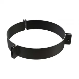 Tuidraadbeugel Ø100 mm – Dubbelwandig rookkanaal zwart