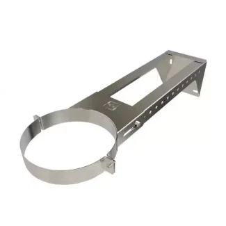 Muurbeugel verstelbaar 130-440 mm Ø125 mm – Dubbelwandig rookkanaal