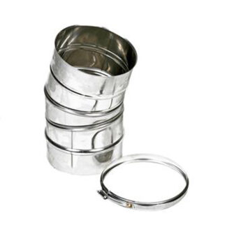 Bocht Ø175 mm – 15° – Enkelwandig RVS