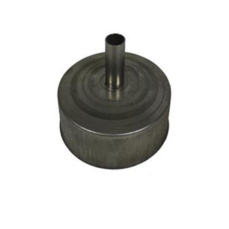 Deksel Ø150 mm met condensafvoer – Enkelwandig RVS