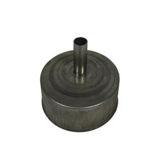 Deksel Ø175 mm met condensafvoer – Enkelwandig RVS