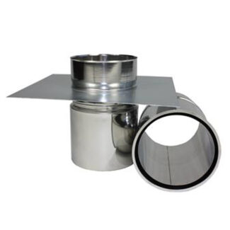 Nisbus-vloerplaat Ø150 mm – Enkelwandig RVS