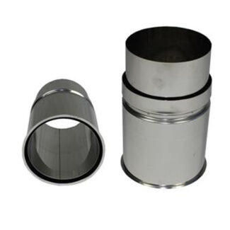 Instort-nisbus Ø150 mm – Enkelwandig RVS