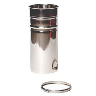 Schoorsteenbus Ø150 mm – Enkelwandig RVS