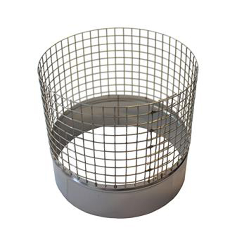 Gaasadapter Ø150 mm voor regenkap – Enkelwandig RVS