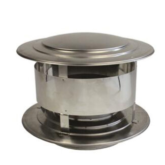 Trekkap Ø150 mm – Enkelwandig RVS