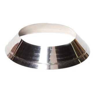 Rozet verstelbaar Ø150 mm – Enkelwandig RVS