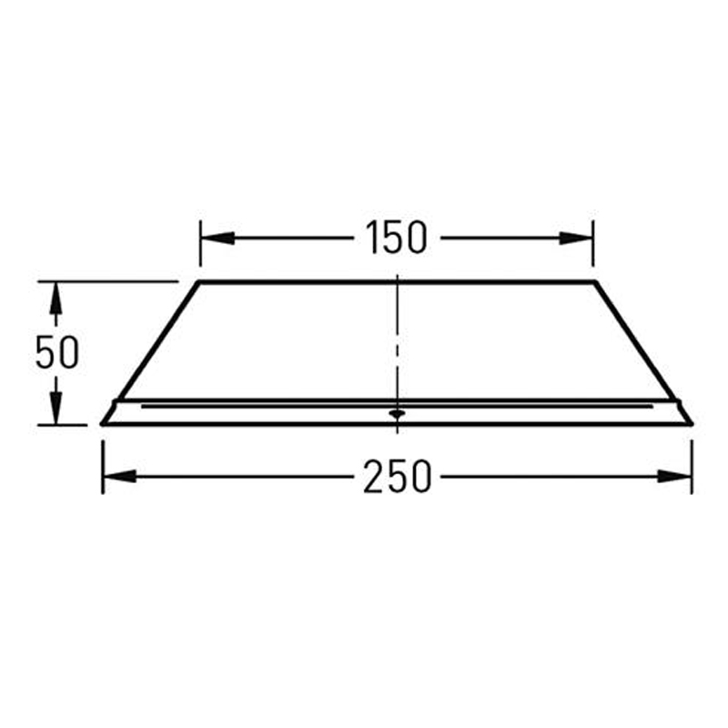 Rozet verstelbaar Ø150 mm – Enkelwandig RVS - Afbeelding 2