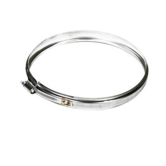 Klemband Ø150 mm – Enkelwandig RVS