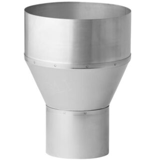 Verloop RVS Ø124 naar Ø176