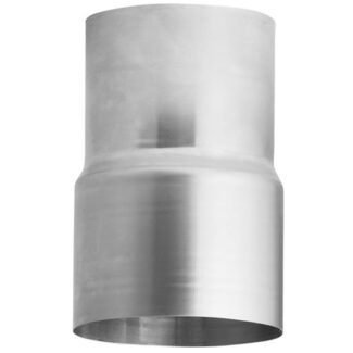 Verloop RVS Ø126 inwendig naar Ø129 uitwendig – 2 mm – Ø130 naar HT Ø125