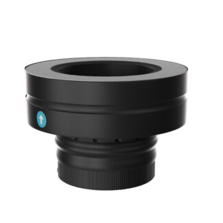 Aansluitstuk Ø125 mm – Isoduct dubbelwandig rookkanaal zwart