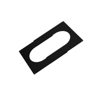 Brandseparatieplaat set Ø125 mm – Isoduct dubbelwandig rookkanaal zwart