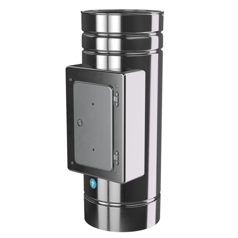 Reinigingsstuk 500 mm Ø125 mm – Isoduct dubbelwandig rookkanaal - Afbeelding 2