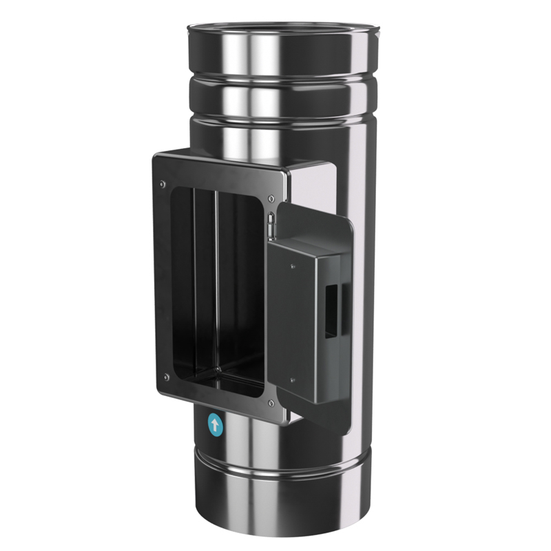 Reinigingsstuk 500 mm Ø125 mm – Isoduct dubbelwandig rookkanaal - Afbeelding 3