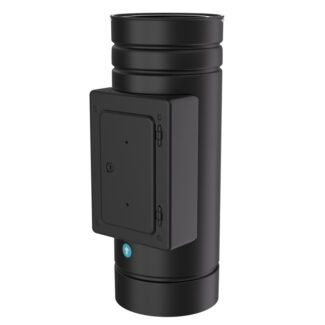 Reinigingsstuk 500 mm Ø125 mm – Isoduct dubbelwandig rookkanaal zwart