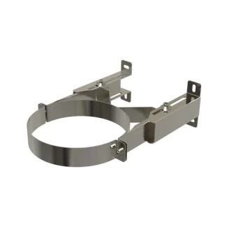 Muurbeugel Premium 90-190 mm Ø150 mm – Dubbelwandig rookkanaal