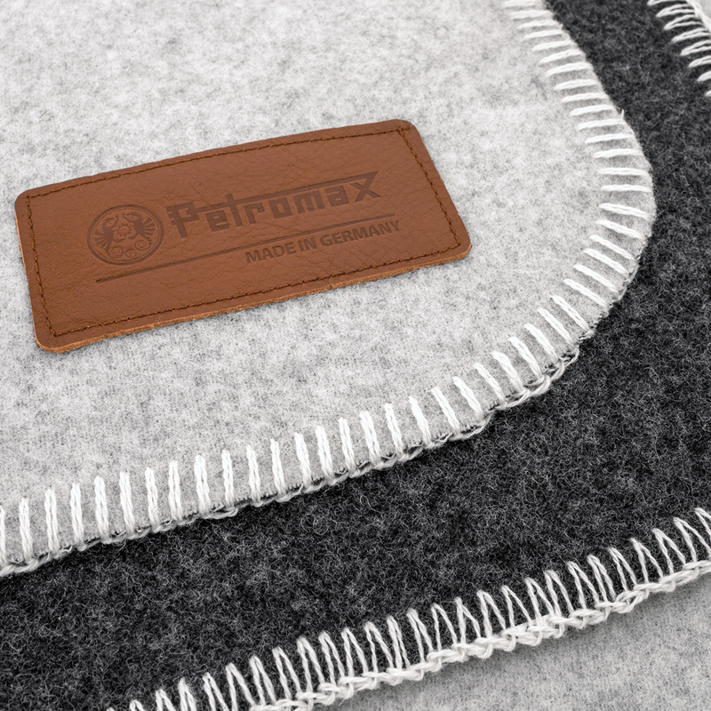 Petromax Wollen Deken Wit/Grijs 150 x 200 - Afbeelding 3