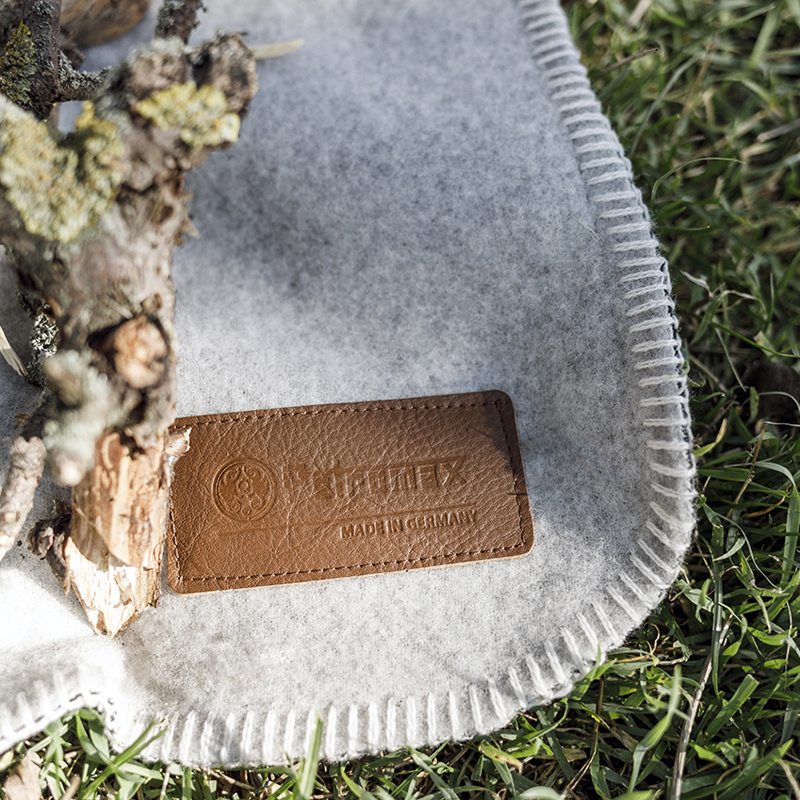 Petromax Wollen Deken Wit/Grijs 150 x 200 - Afbeelding 5