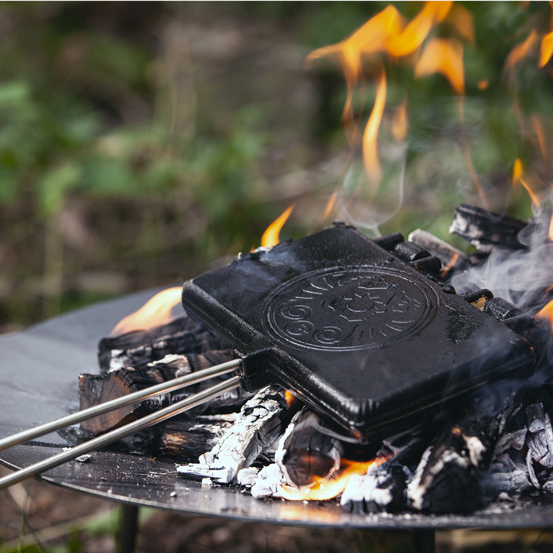 Petromax Gietijzeren Wafelijzer - Afbeelding 2