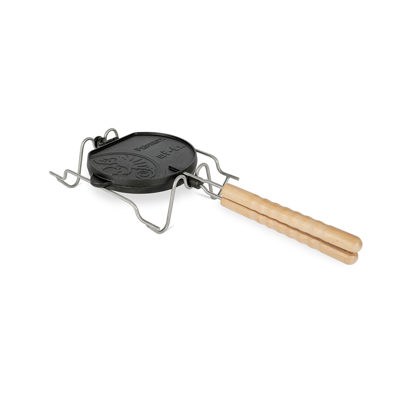 Petromax Gietijzeren Wafelijzer met draaiframe - Afbeelding 7