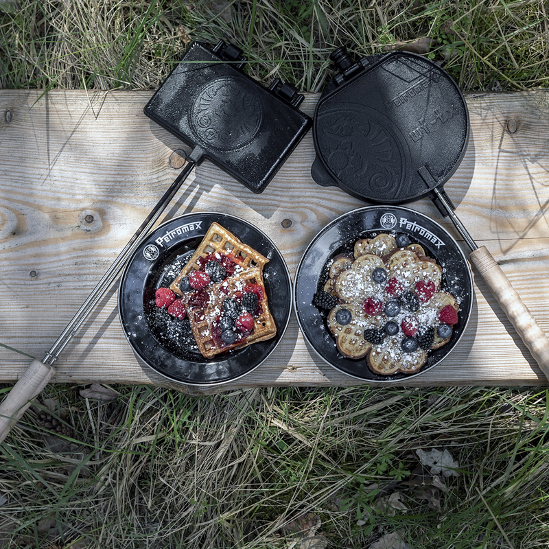 Petromax Gietijzeren Wafelijzer met draaiframe - Afbeelding 4