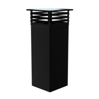 Schoorsteenopzet prefab zwart Ø125 mm – Isoduct dubbelwandig rookkanaal